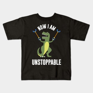 T Rex I am unstopable Funny T Rex Gift Kids T-Shirt